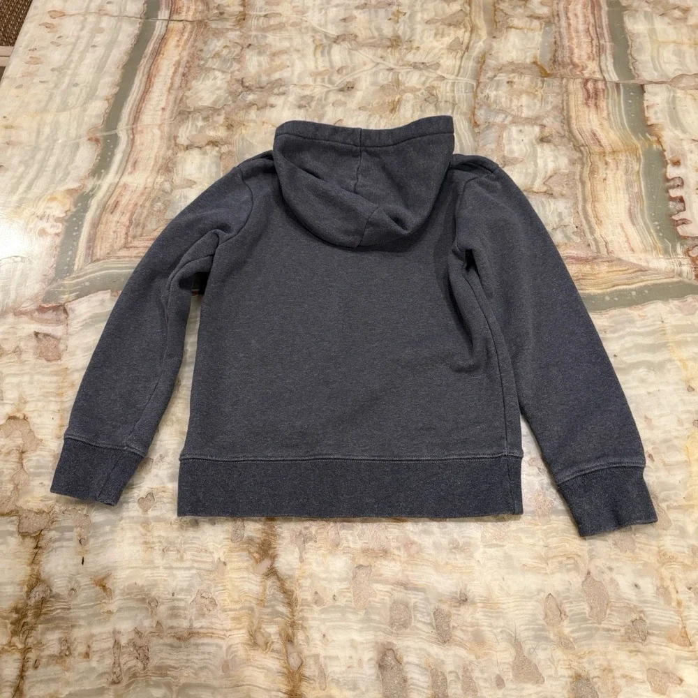 Jordan Boys Fleece Pullover Hoodie Jumpman Nike Air‎ Gray Youth L 8-10
